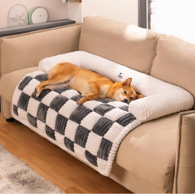 Cama de Pelúcia Quente para Animais