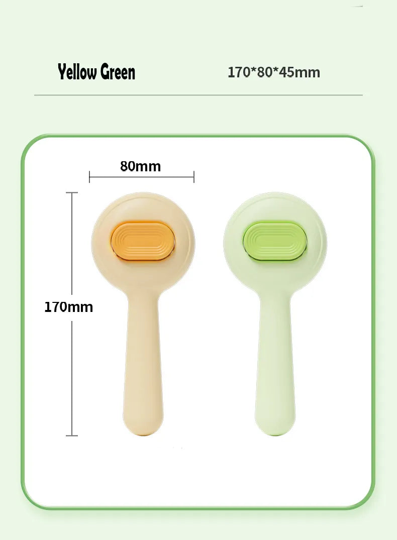 Escova de Grooming com Pente de Aço Inoxidável