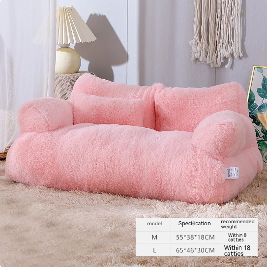 Cama de Luxo de Pelúcia para Gatos