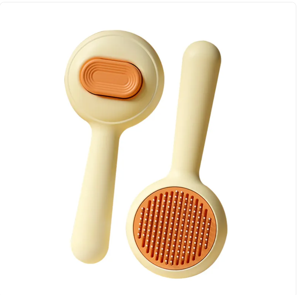 Escova de Grooming com Pente de Aço Inoxidável