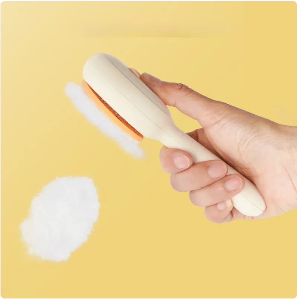 Escova de Grooming com Pente de Aço Inoxidável