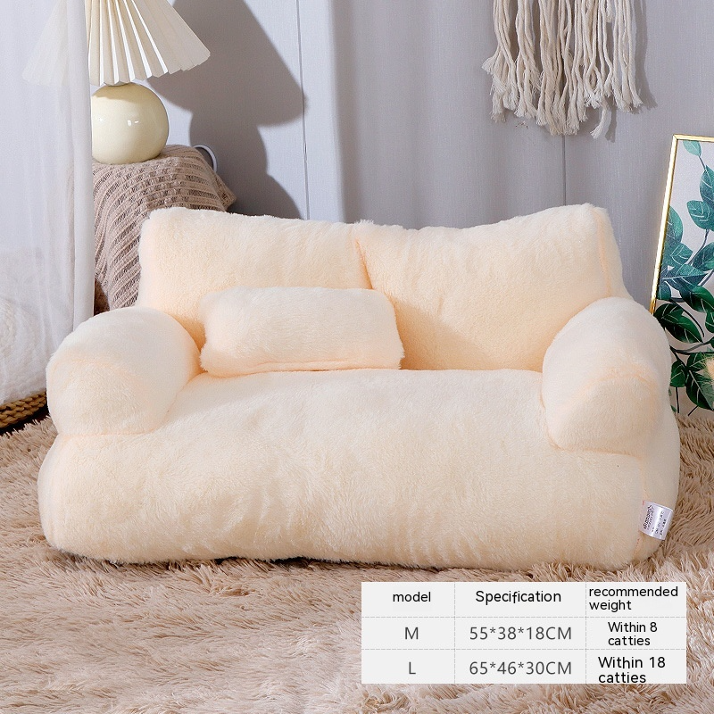 Cama de Luxo de Pelúcia para Gatos