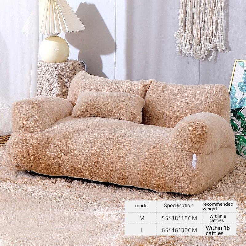 Cama de Luxo de Pelúcia para Gatos