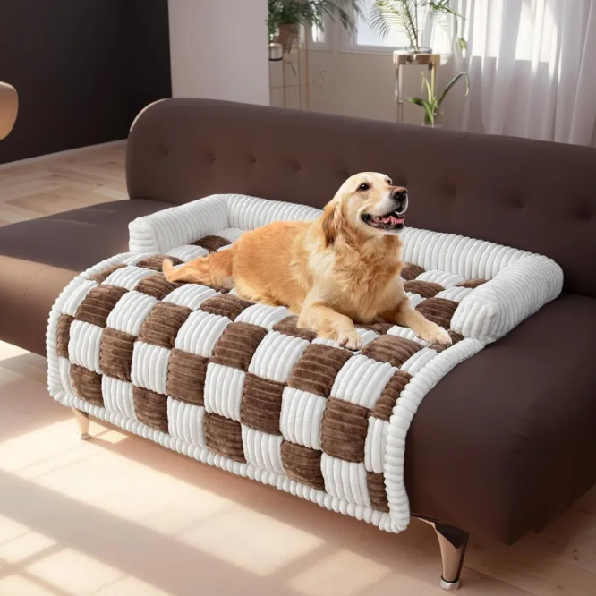 Cama de Pelúcia Quente para Animais