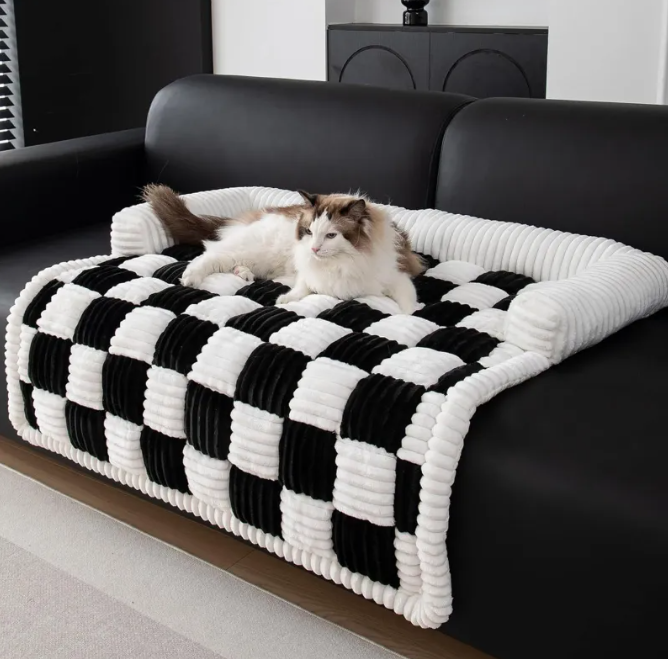 Cama de Pelúcia Quente para Animais