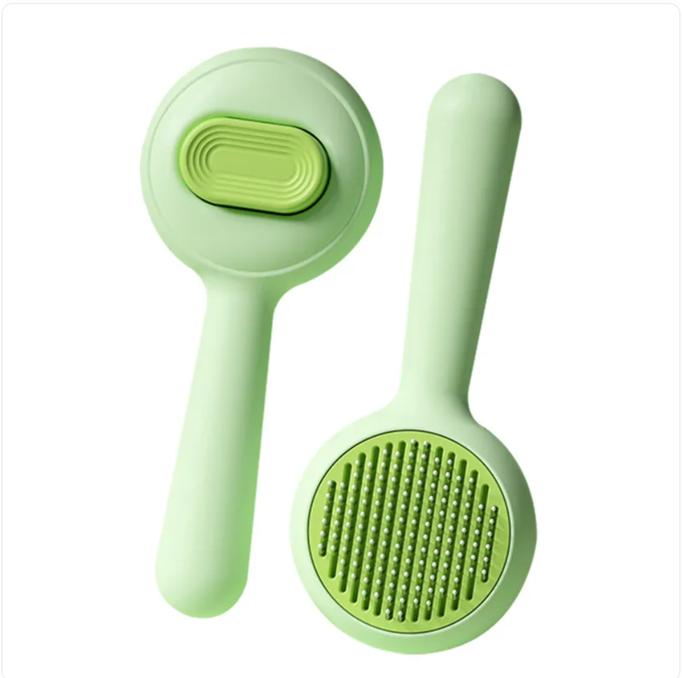 Escova de Grooming com Pente de Aço Inoxidável
