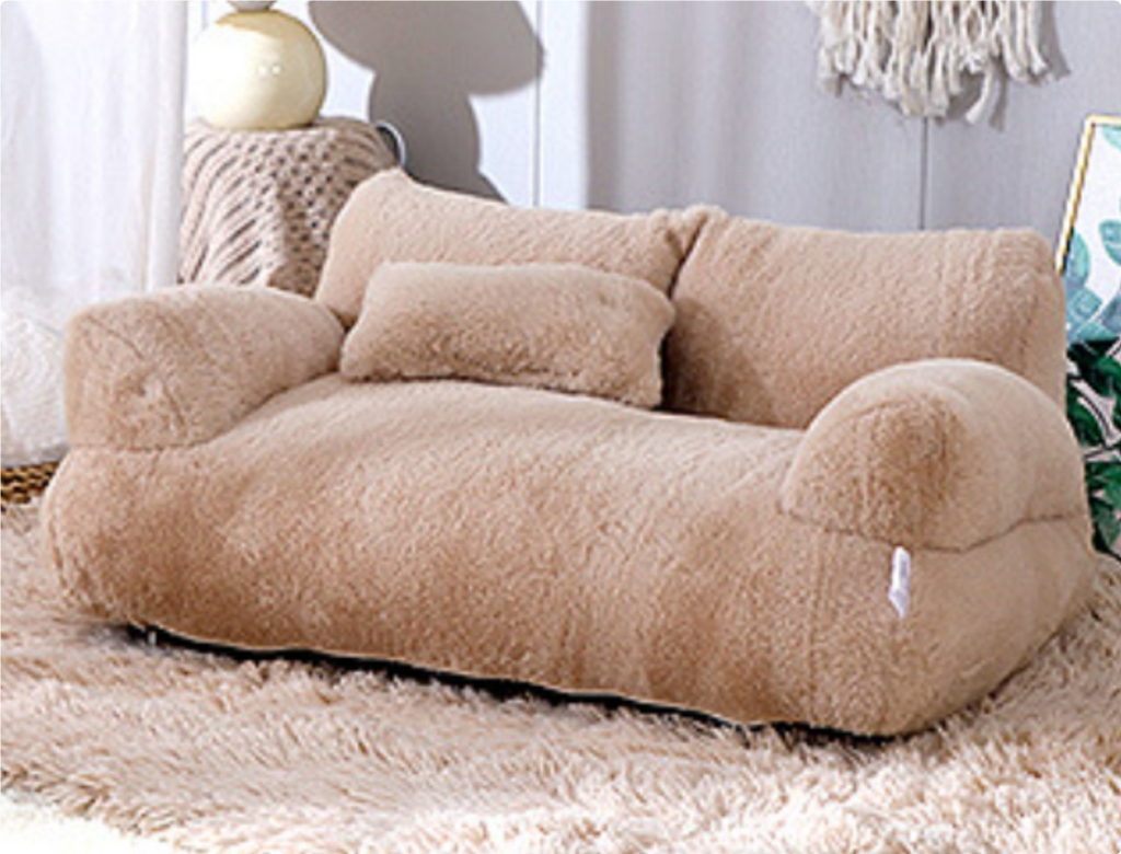 Cama de Luxo de Pelúcia para Gatos